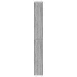 vidaXL Armoire à chaussures miroir 4 niveaux sonoma gris 63x17x134 cm
