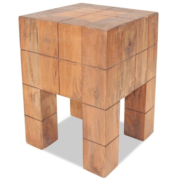 vidaXL Tabouret Bois de récupération massif