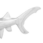 vidaXL Sculpture requin Argent 68x20x24 cm Aluminium