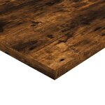 vidaXL Étagères murales 4 Pièces chêne fumé 40x30x1 5cm bois d'ingénierie