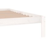 vidaXL Cadre de lit Blanc Bois de pin massif 200x200 cm