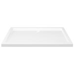 vidaXL Receveur de douche rectangulaire ABS Blanc 80x110 cm