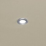 vidaXL Couverture de dessus de belvédère 310 g / m² 4x3 m Beige