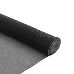 vidaXL Tapis rectangulaire noir 80x500 cm bambou