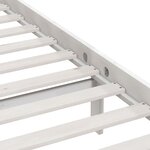 vidaXL Cadre de lit Blanc Bois de pin massif 100x200 cm