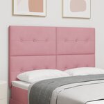 Tête de lit LED vidaXL Rose 72 cm Velours