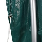 vidaXL Tente pour bétail PVC 3 7x3 7 m Vert