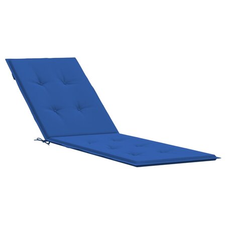 vidaXL Coussin de chaise de terrasse bleu royal (75+105)x50x4 cm