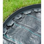 Nature Bordure de jardin 5 cm x 10 m Gris