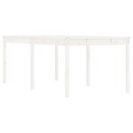 vidaXL Table de jardin blanc 203 5x100x76 cm bois massif de pin
