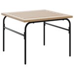 vidaXL Tables basses gigognes de jardin 2 Pièces marron et noir acier