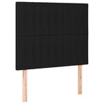 vidaXL Cadre de lit sans matelas noir 100x200 cm tissu