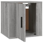 vidaXL Meubles TV muraux 2 Pièces Sonoma gris 40x34 5x40 cm