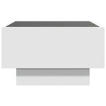 vidaXL Table basse avec LED blanc 50x50x30 cm bois d'ingénierie