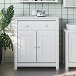 vidaXL Armoire de salle de bain BERG blanc 69 5x34x80 cm pin massif