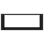 vidaXL Étagères murales cube 4 Pièces Noir 60x15x23 cm Bois d’ingénierie