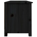 vidaXL Banc à chaussures Noir 110x38x45 5 cm Bois de pin massif