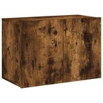 vidaXL Meuble TV mural chêne fumé 60x30x41 cm
