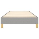 vidaXL Cadre de lit sans matelas gris clair 90x200 cm tissu