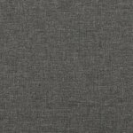 vidaXL Sommier à lattes de lit avec matelas Gris foncé 160x200cm Tissu