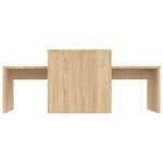 vidaXL Ensemble de tables basses Chêne sonoma bois d’ingénierie