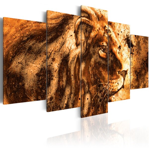 Tableau - beautiful lion l x h en cm 200x100