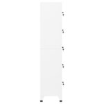vidaXL Armoire à casiers Blanc 38x40x180 cm Acier