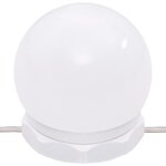 vidaXL Coiffeuse avec lumières LED sonoma gris 96x40x142 cm