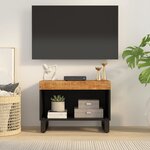 vidaXL Meuble TV 60x33x43 5 cm bois massif de manguier