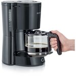 Cafetière - Noir - 1000 W - 1 4 L - jusqu'à 10 tasses