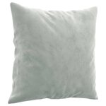 vidaXL Ensemble de canapés 3 Pièces avec coussins gris clair velours