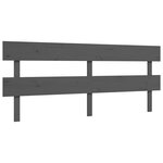vidaXL Cadre de lit sans matelas gris 200x200 cm bois massif de pin