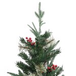 vidaXL Sapin de Noël avec pommes de pin Vert 150 cm PVC et PE