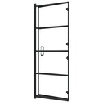 vidaXL Cabine de douche pliable ESG 120x140 cm Noir
