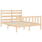 vidaXL Cadre de lit sans matelas 120x200 cm bois de pin massif