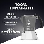 Cafetière Italienne BIALETTI - BRIKKA - Induction 4 tasses