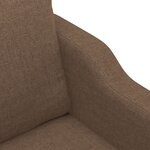 vidaXL Canapé à 2 places Marron 120 cm Tissu