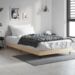 vidaXL Cadre de lit sans matelas chêne sonoma 90x190 cm