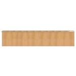 vidaXL Abri de jardin Marron clair 192x938x223 cm Acier galvanisé