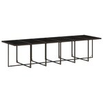 vidaXL Ensemble à manger de jardin avec coussins 13 Pièces marron rotin