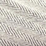 vidaXL Couverture coton à chevrons 220x250 cm Gris