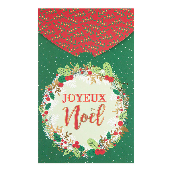 Carte De Vœux Surprise Couronne Noël - Draeger paris
