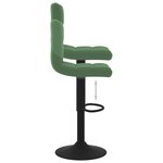 vidaXL Tabouret de bar Vert foncé Velours