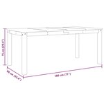 vidaXL Table à manger Panama 180x90x75 cm bois massif de pin
