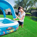 Bestway piscine avec auvent bleu 147 x 147 x 122 cm 52192