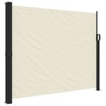 vidaXL Auvent latéral rétractable crème 160x300 cm