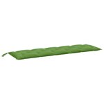 vidaXL Coussins de banc de jardin lot de 2 vert mélangé tissu