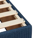 vidaXL Sommier à lattes de lit avec matelas Bleu 140x190 cm Tissu