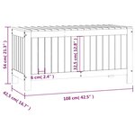 vidaXL Boîte de rangement de jardin Marron miel 108x42 5x54cm Bois pin