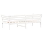 vidaXL Lit de jour sans matelas blanc 90x200 cm bois de pin massif